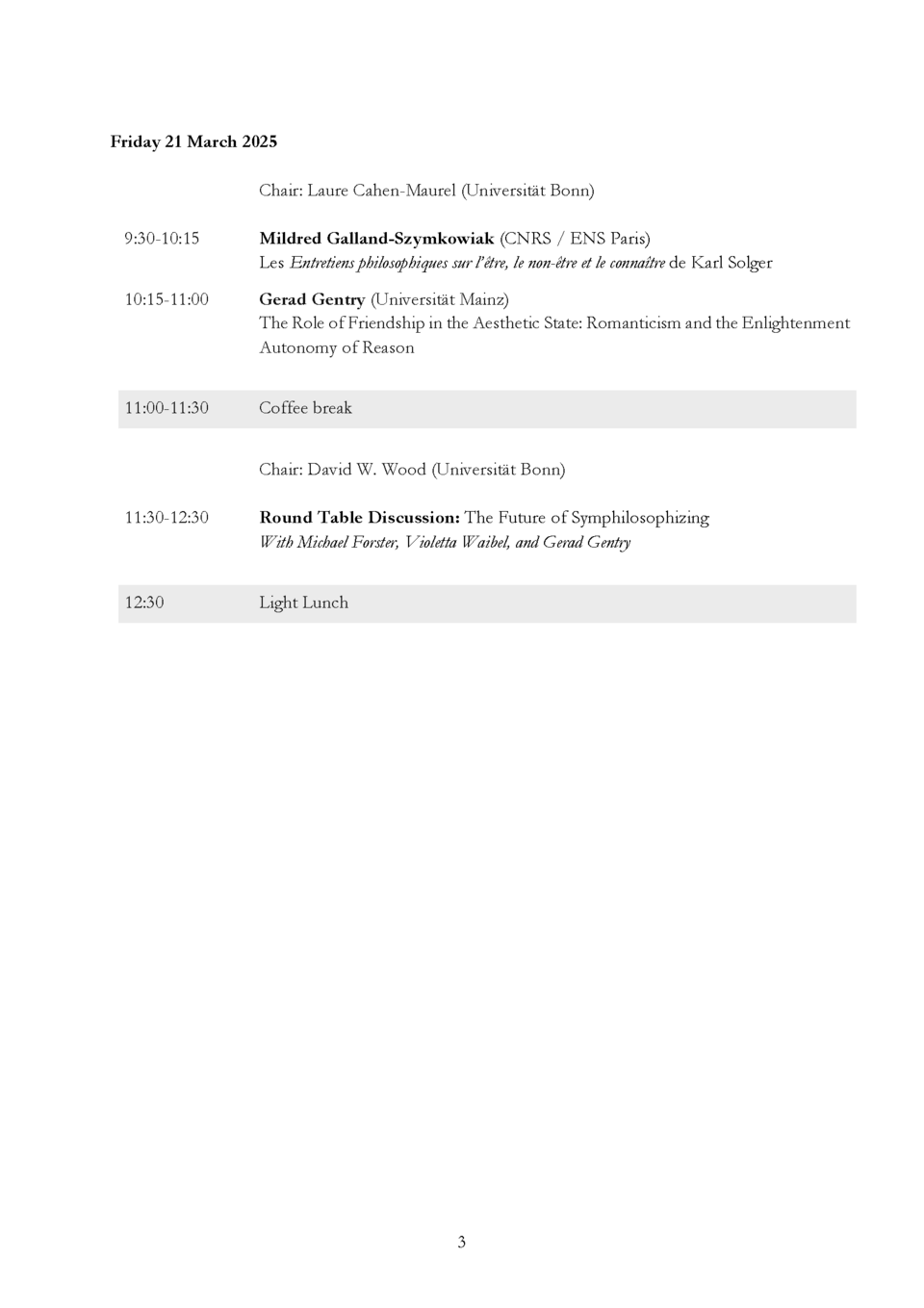 Konferenzprogramm