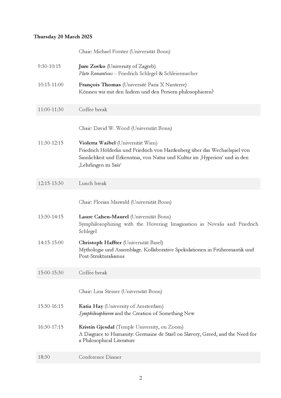 Konferenzprogramm