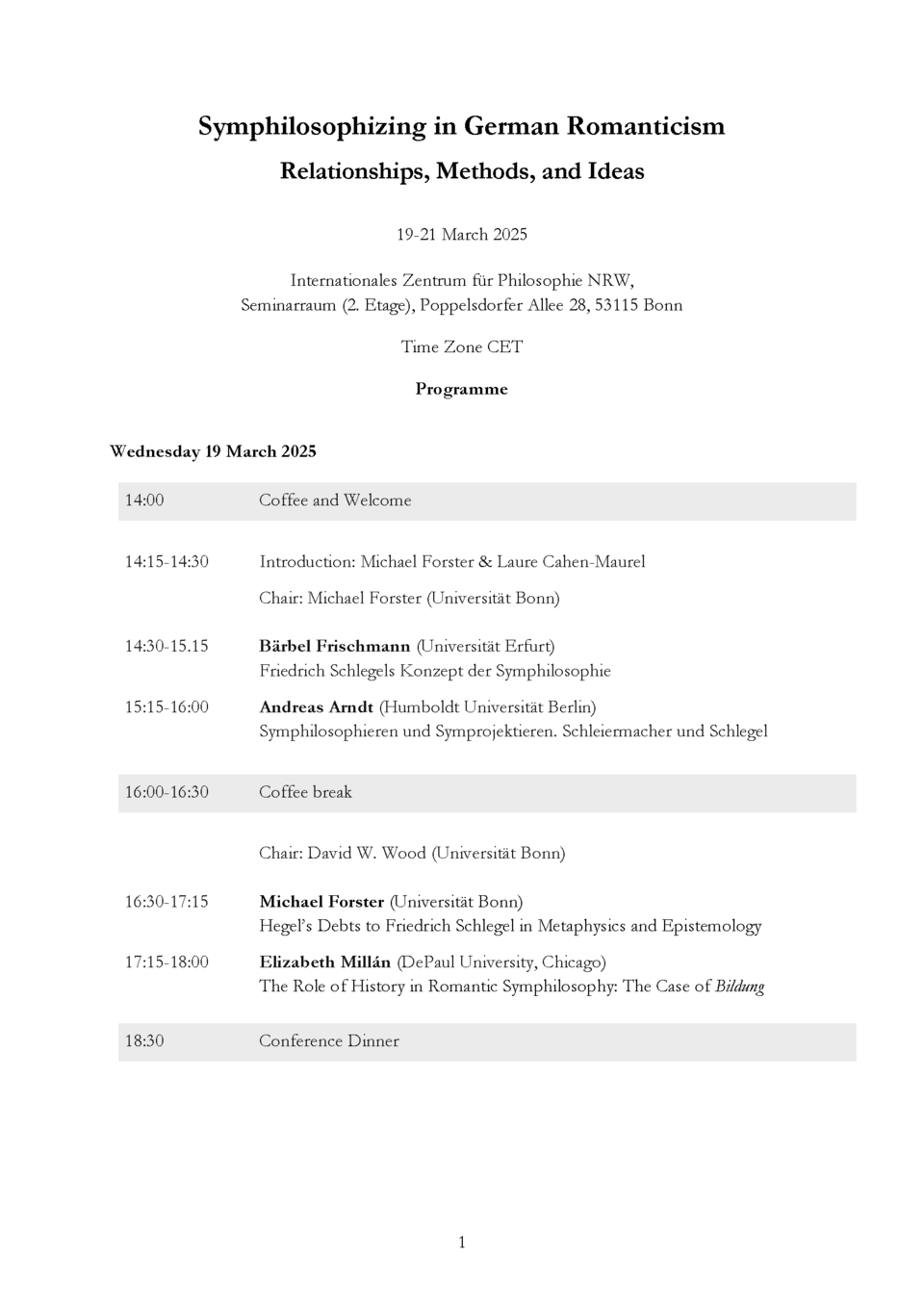 Konferenzprogramm