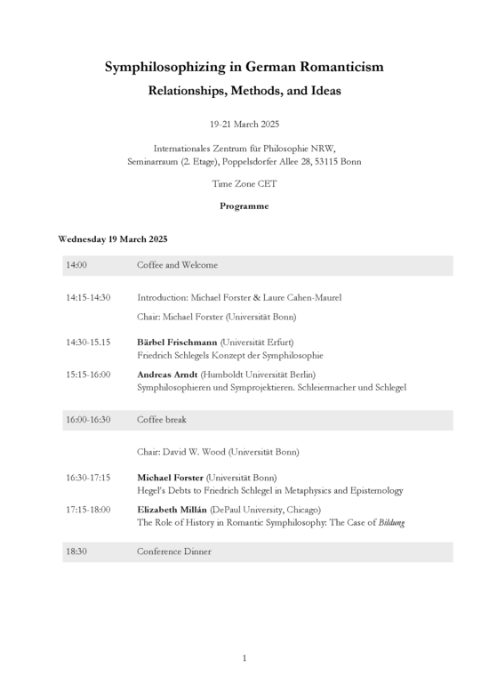 Konferenzprogramm